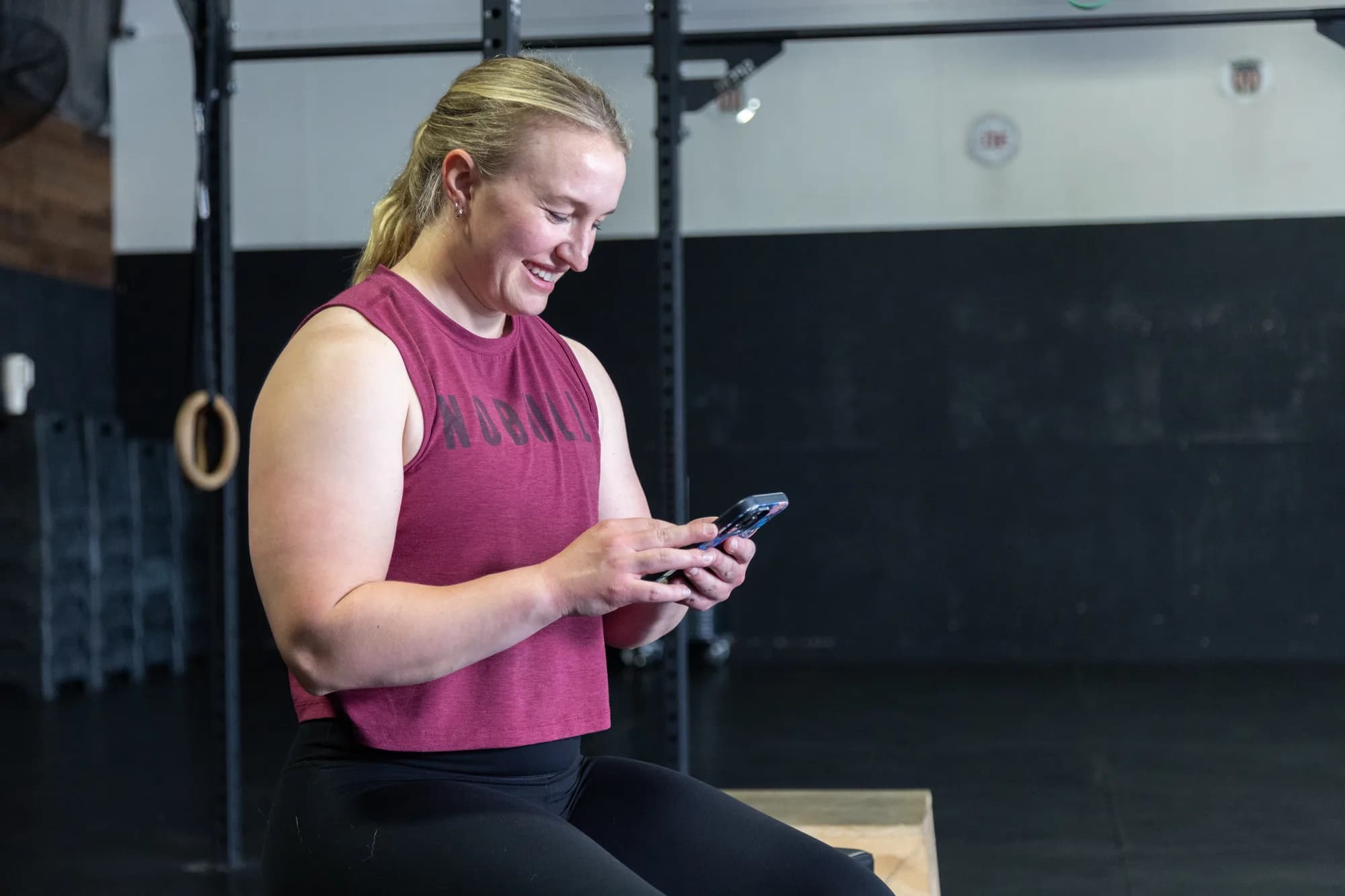 An athlete training with remote coaching from Nova